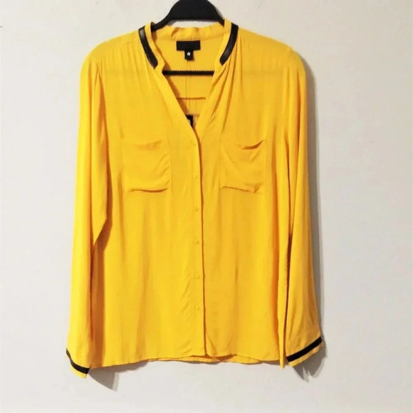 Worthington Golden Glow Button Down Top - Picture 1 of 6